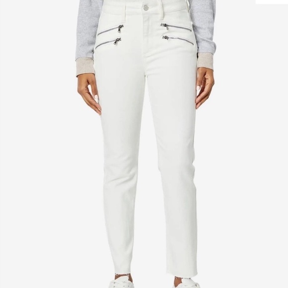 PAIGE Denim - PAIGE Women's White  EDGEMONT Mid Rise Ultra  Skinny Jeans